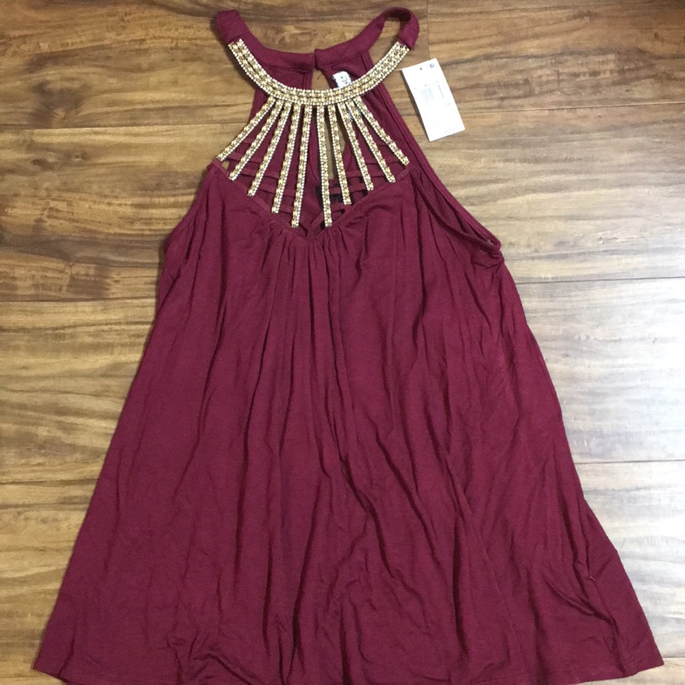 Crave Fame Burgundy Top